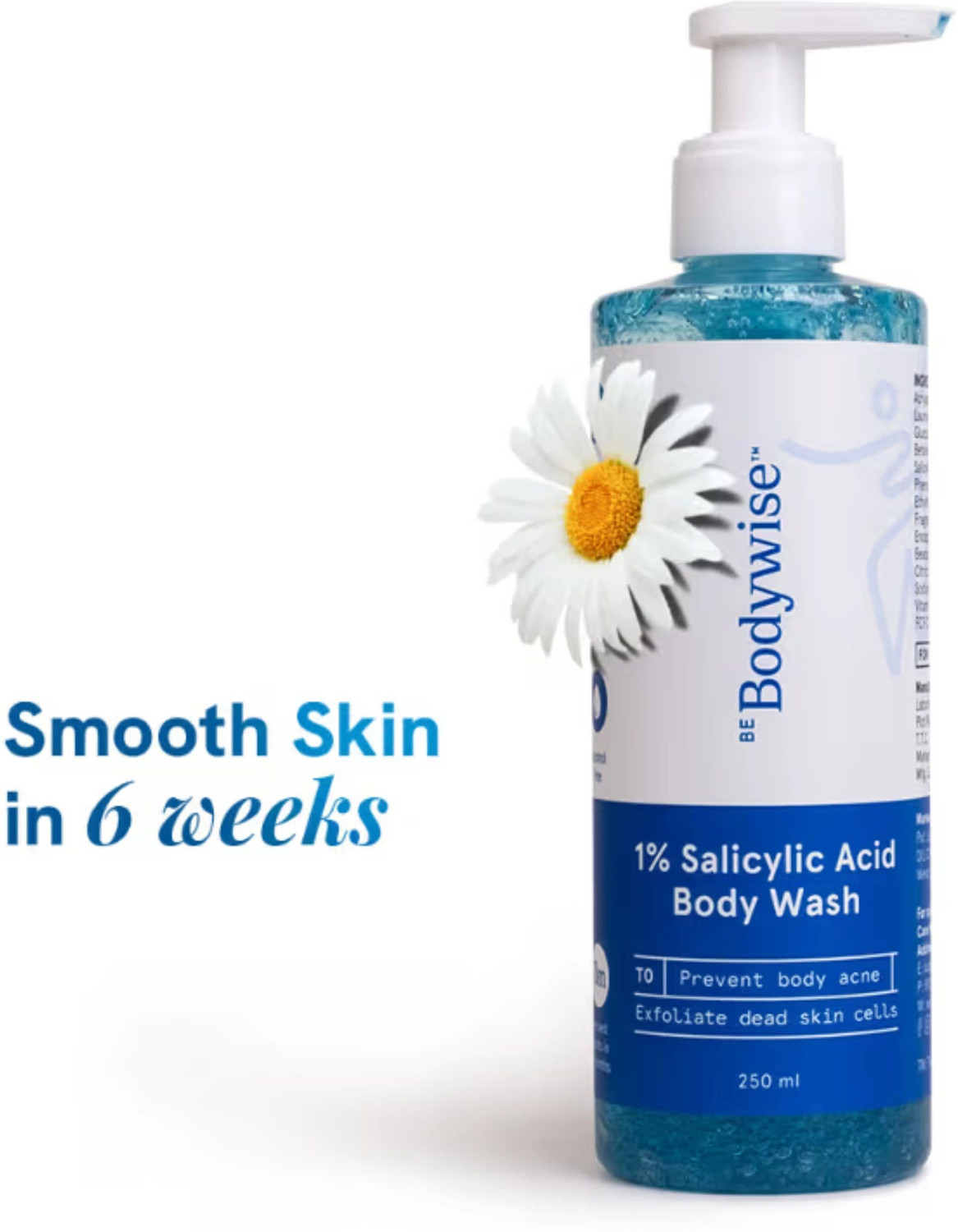 Bodywise 1% Salicylic Acid Body Wash for Women for Cleansing Skin & Preventing Body Acne