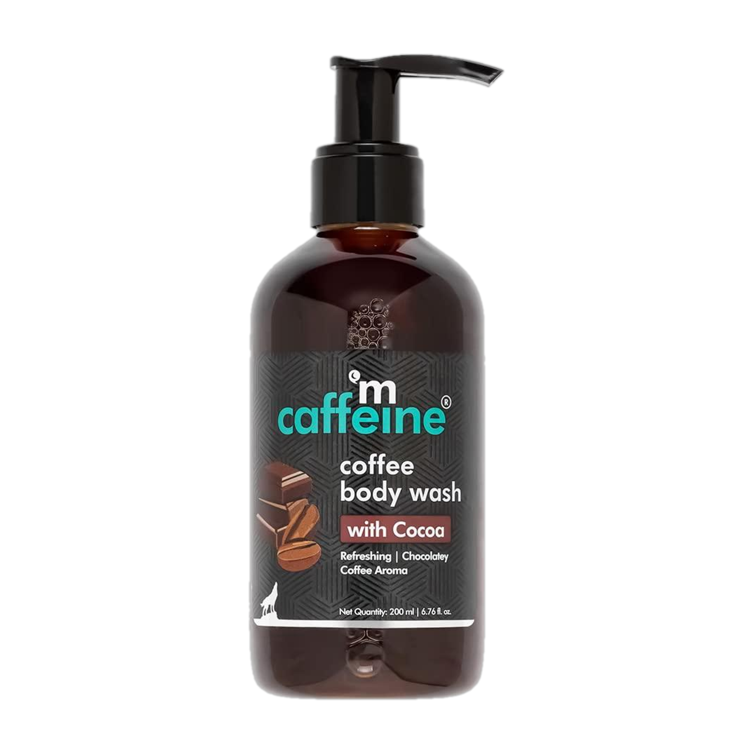 mCaffeine Coffee Body Wash with Cocoa | De-Tan & Deep Cleanse Shower Gel | Chocolate Aroma