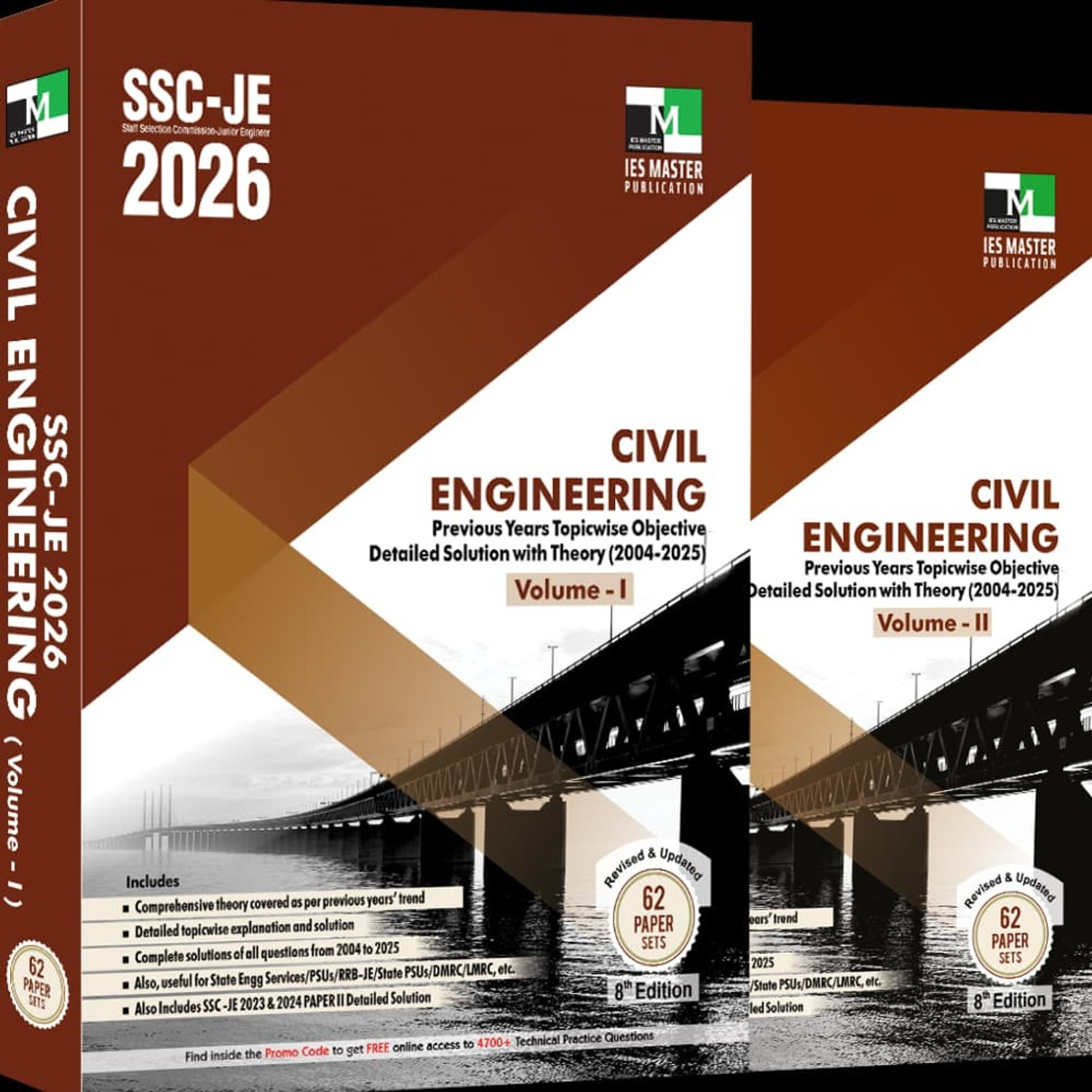 ssc jee civil objective combo set of 2 books pyq 2026 exam (Paperback,
