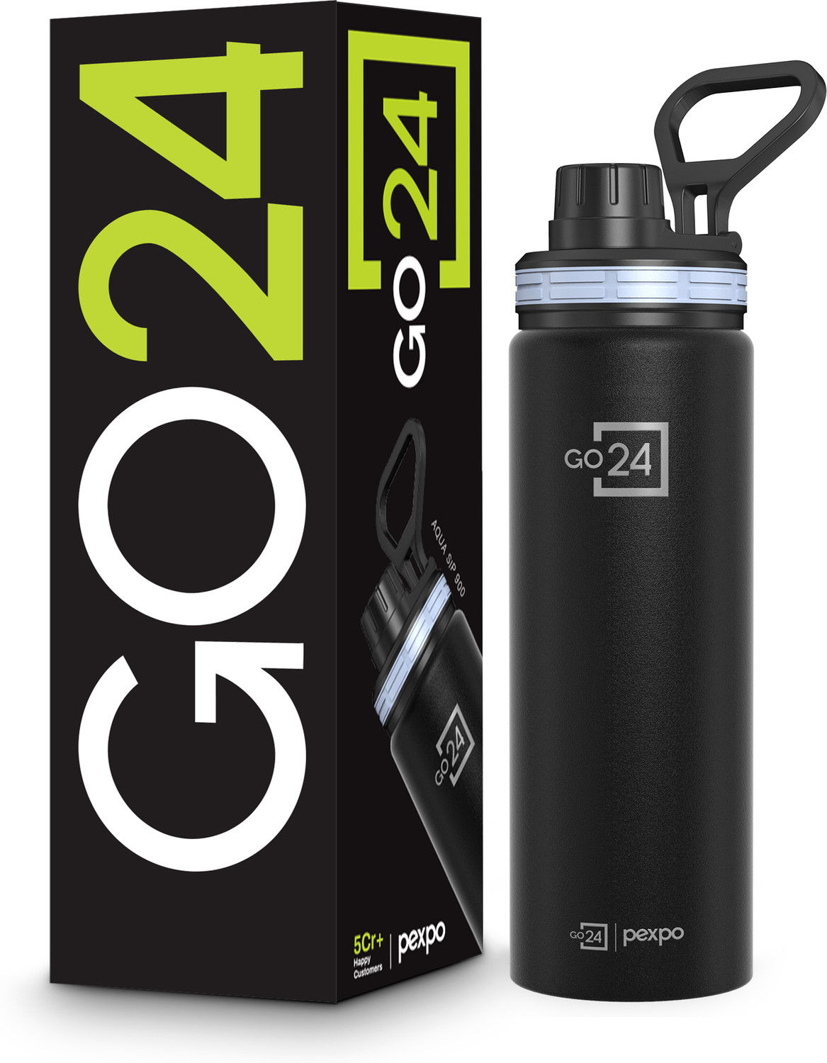 pexpo Aqua Sip Sports and Hiking Stainless Steel Water Bottle 800 ml Bottle