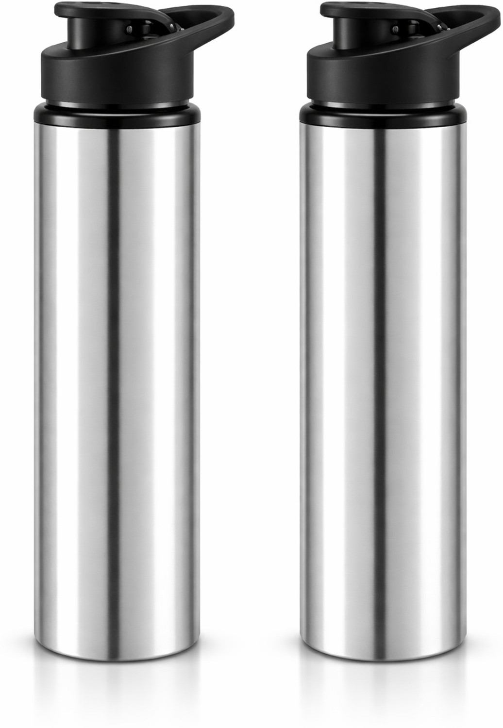 Image of Dhara Stainless Steel Single Wall Football 800 Leak Proof Airtight Flip Cap Water Bottle 800 ml Steel Bottle (Pack of 2, Green)