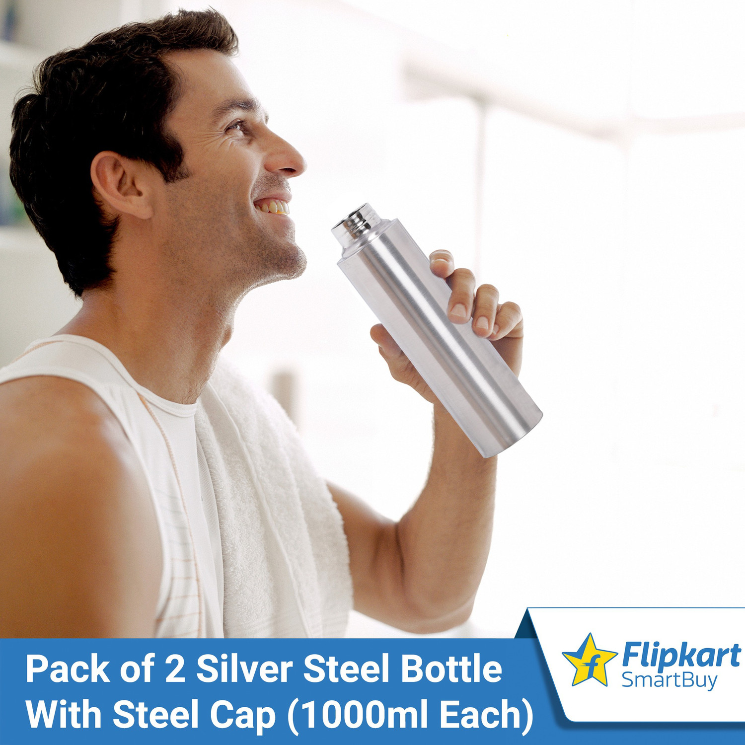 Image of Flipkart SmartBuy Stainless 1000 ml Steel Bottle