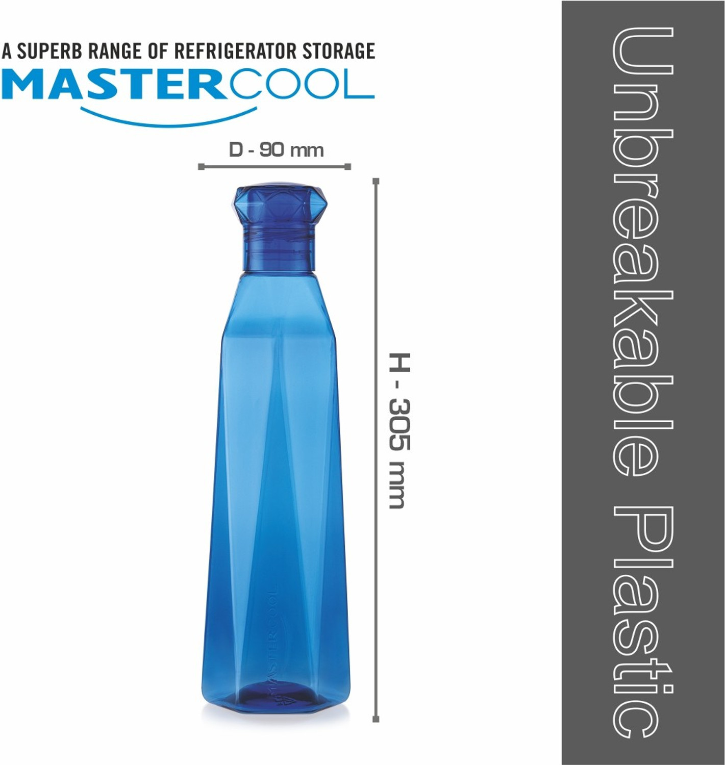 Image of Mastercool PYRAMID 1000 ml PET Bottle