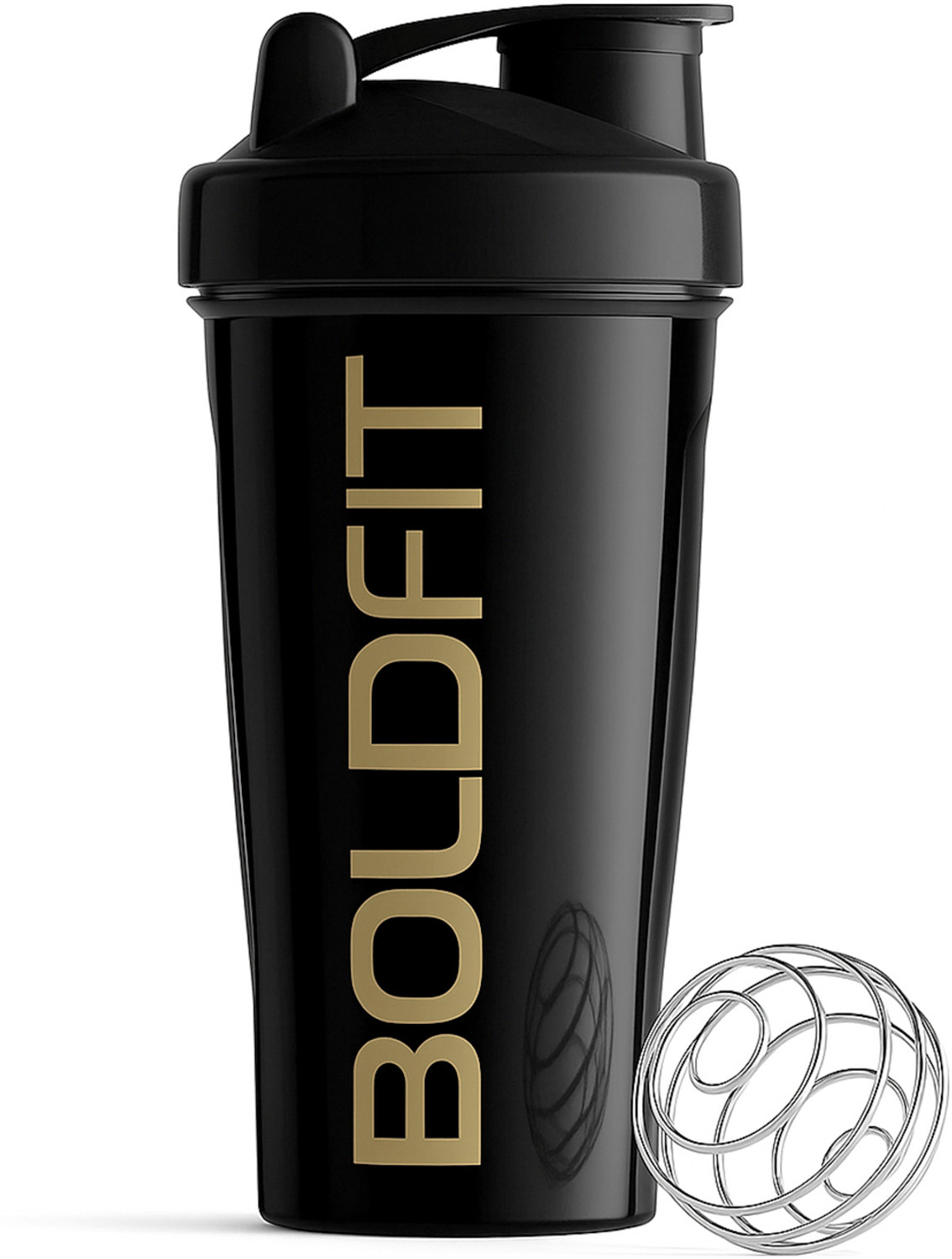 BOLDFIT Gym Shaker Bottle 700ml, Shaker Bottles for Protein Shake 100% Leakproof 700 ml Shaker  (Pack of 1, Black, Plastic)