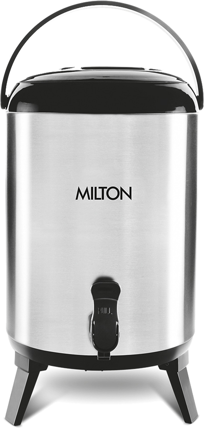 MILTON Thermo Steel Stellar 5 Lit Water Jug 5000 ml Flask  (Pack of 1, Silver, Plastic, Steel)