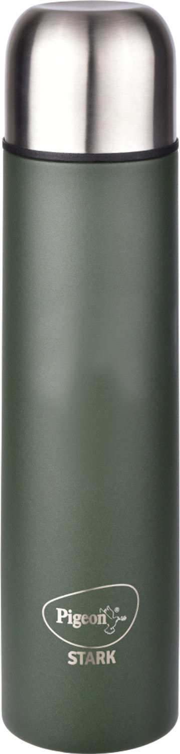 Image of Pigeon Stark Plus Olive 24 Hrs Hot & Cold Therminox Vaccum Insulated 1000 ml Steel Flask