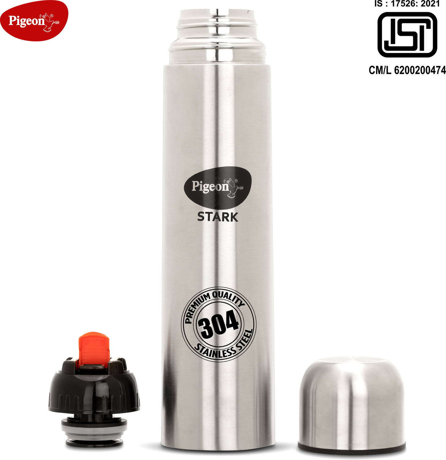 Pigeon Stark Therminox 1L Flask – Leakproof Stainless Steel, ₹599