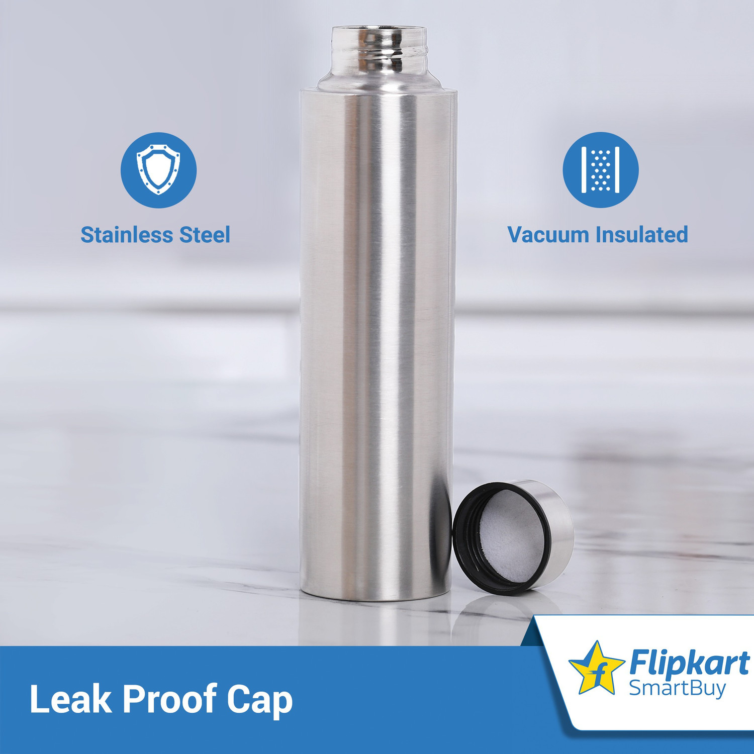 Image of Flipkart SmartBuy Stainless 1000 ml Steel Bottle