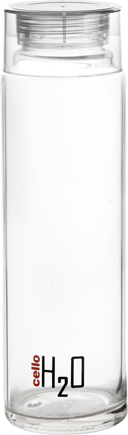 Cello H2O 1000ml Glass Water Bottle – Clear with Plastic Cap