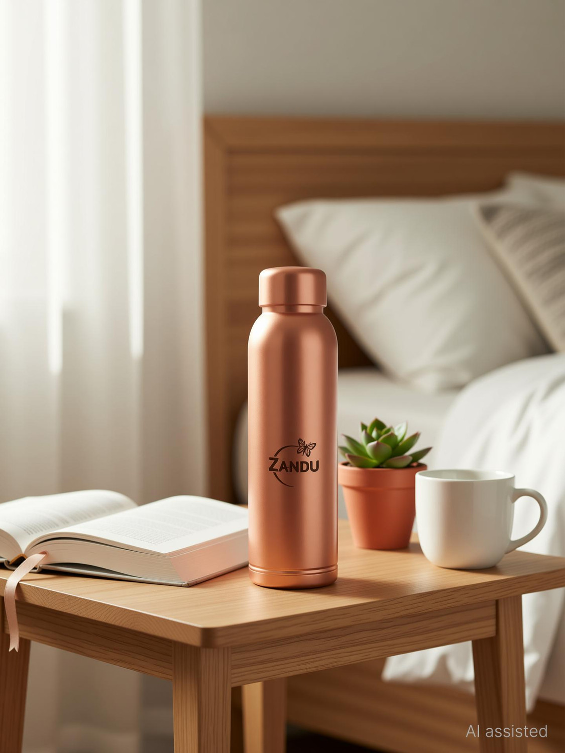 Zandu Copper Water 950 ml Bottle