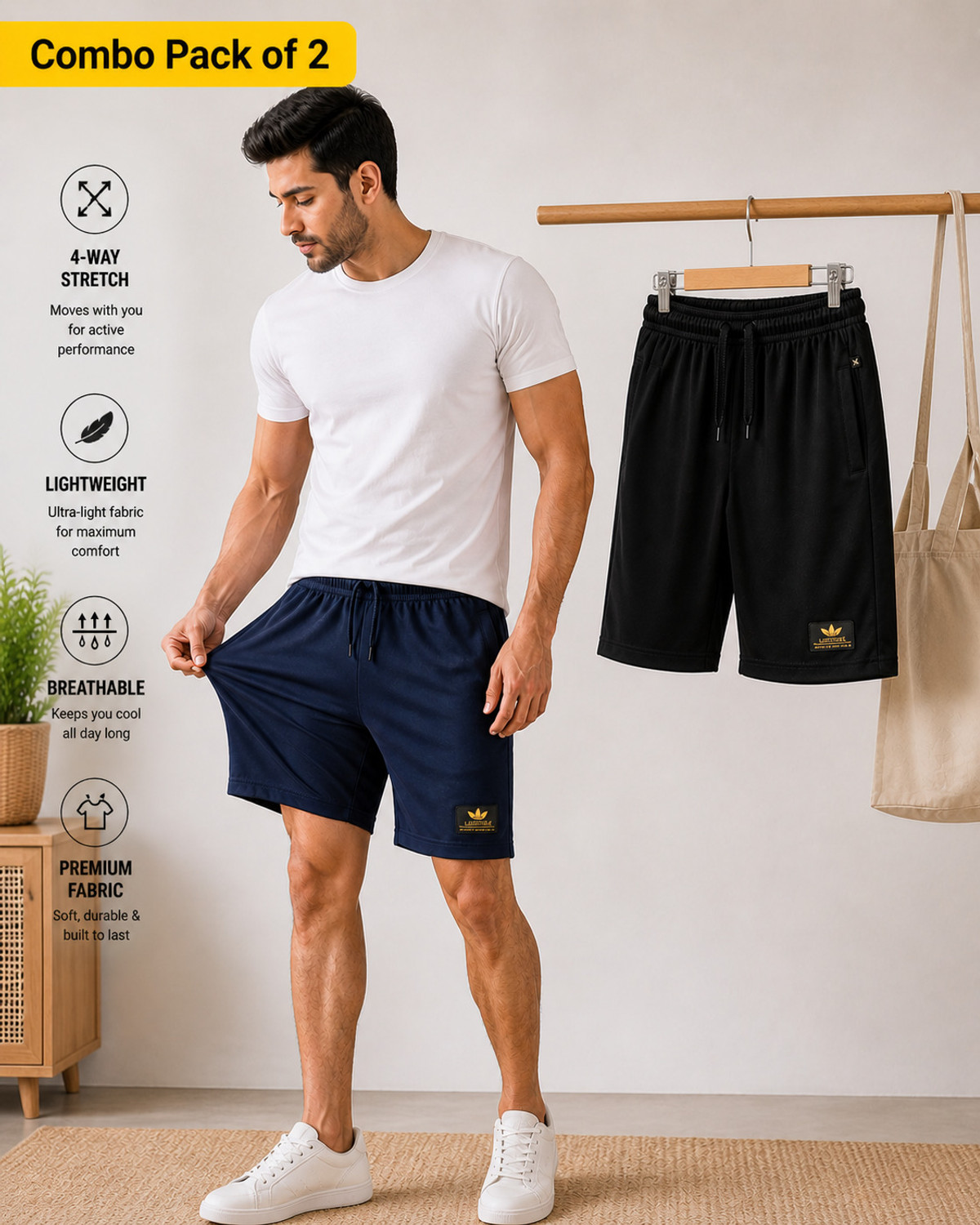 Image of LEEMAK Pack of 2 Printed Men Boxer
