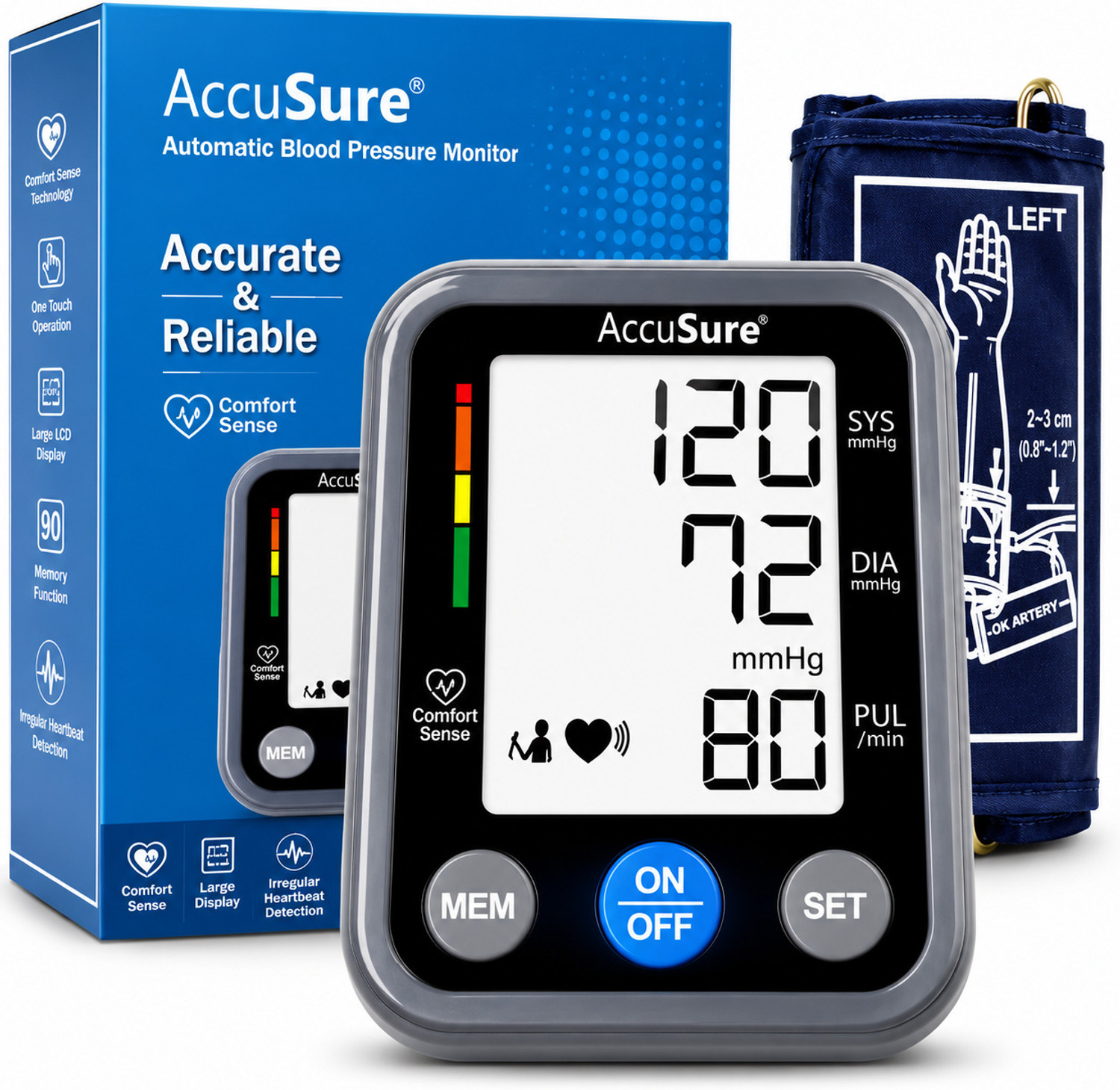 AccuSure AS9 Automatic + Advance Feature Blood Pressure Monitoring Sys