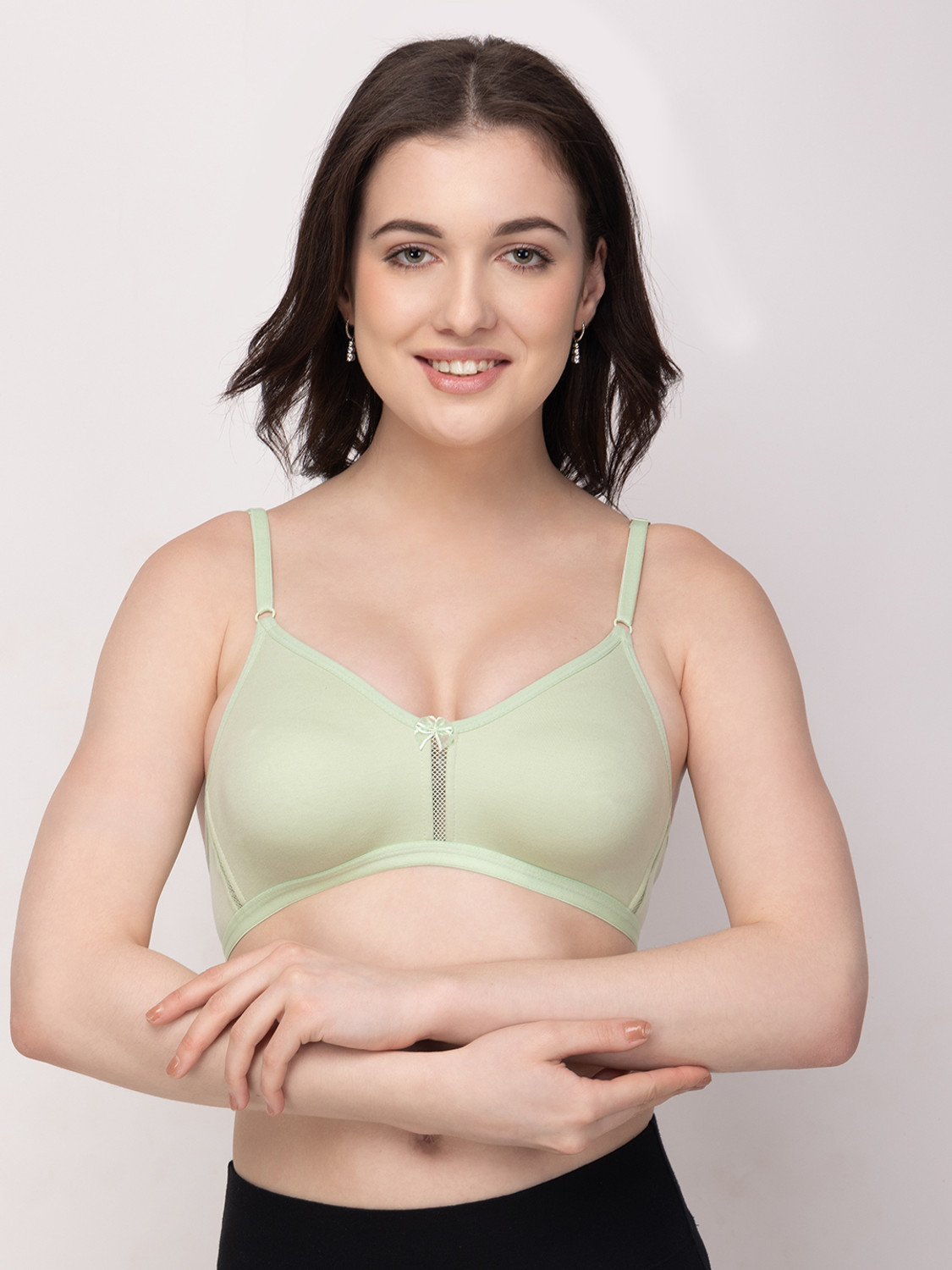 Image of Floret Women T-Shirt Non Padded Bra (Purple)