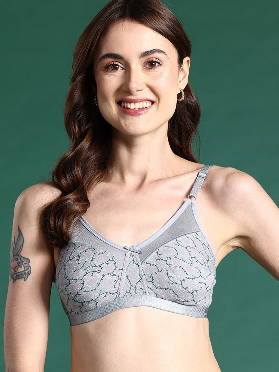 Image of Dressberry Women T-Shirt Lightly Padded Bra (Red)