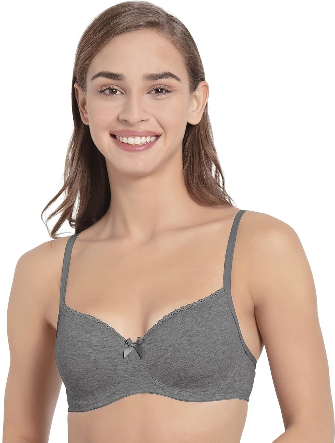 Image of JOCKEY Women Push-up Non Padded Bra (Grey)