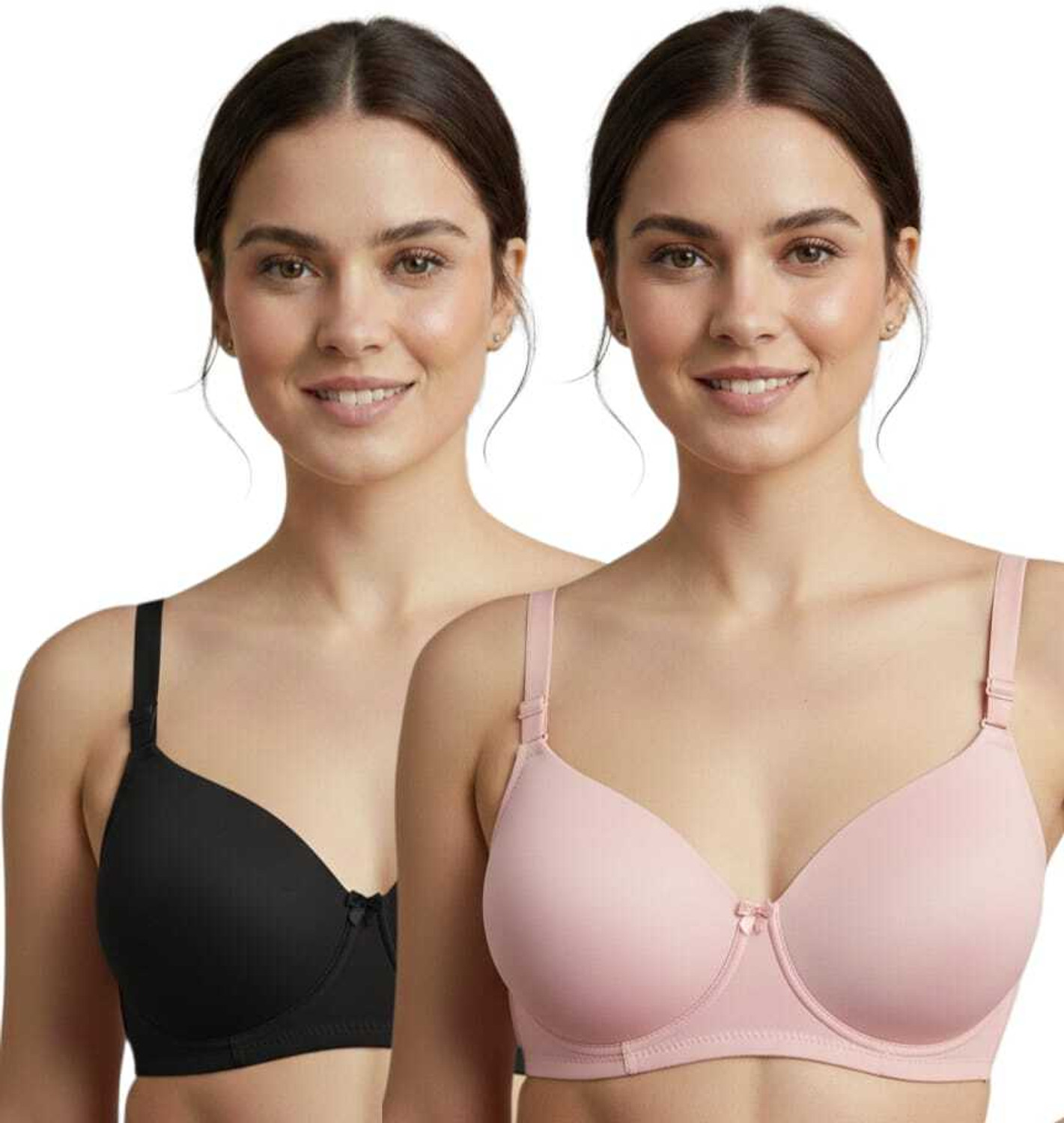 Image of Dressberry Women T-Shirt Lightly Padded Bra (Red)
