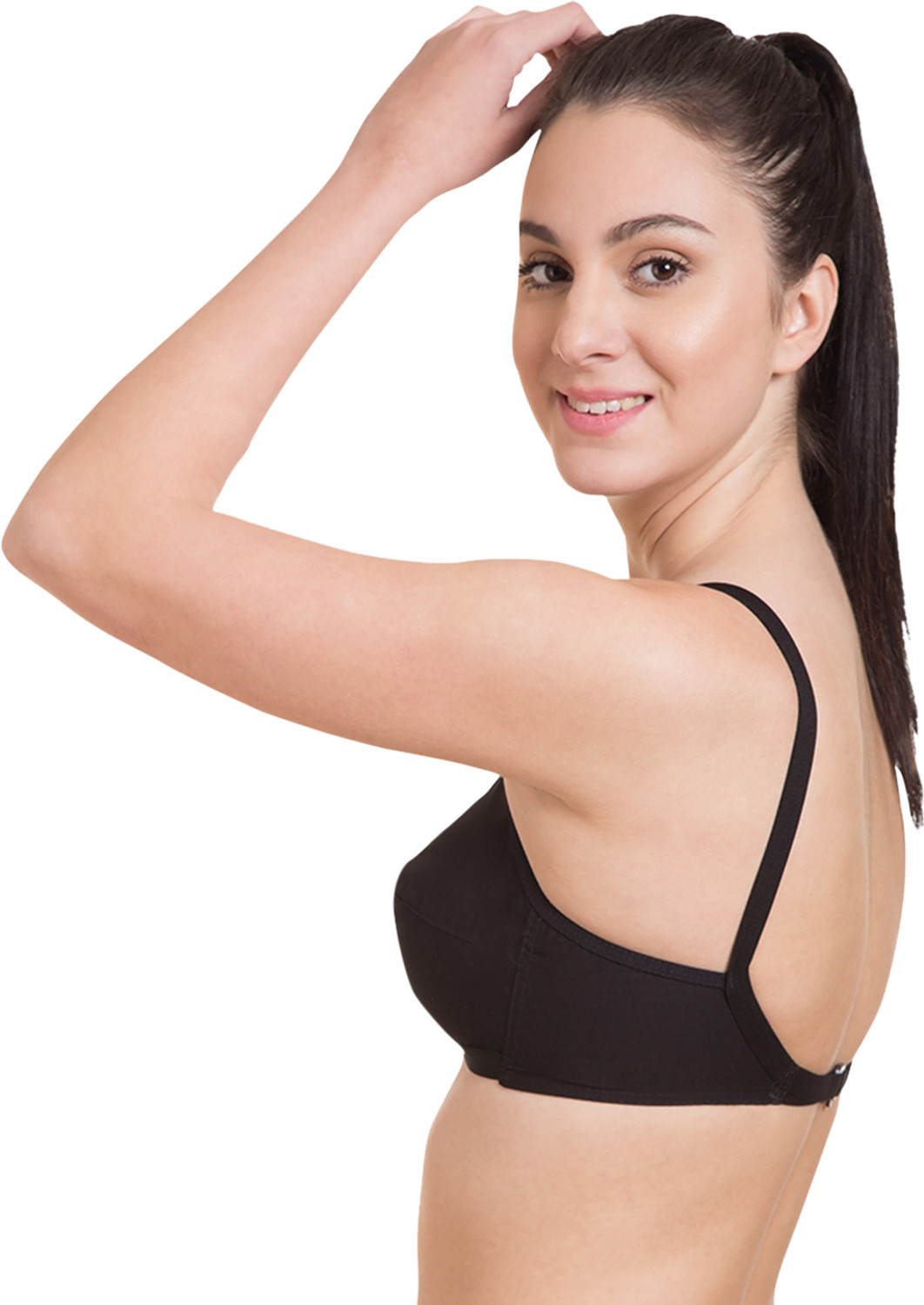 Image of Belle Non Slip Pack of 3 Women Full Coverage Non Padded Bra (Multicolor)