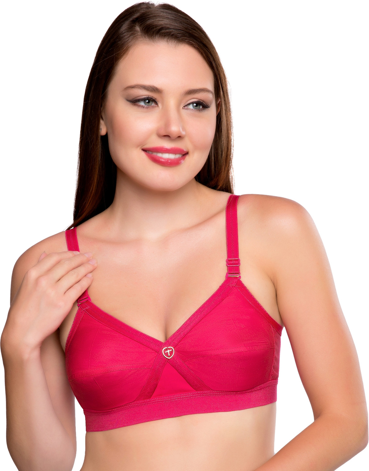 Image of Trylo Women Full Coverage Non Padded Bra (White)