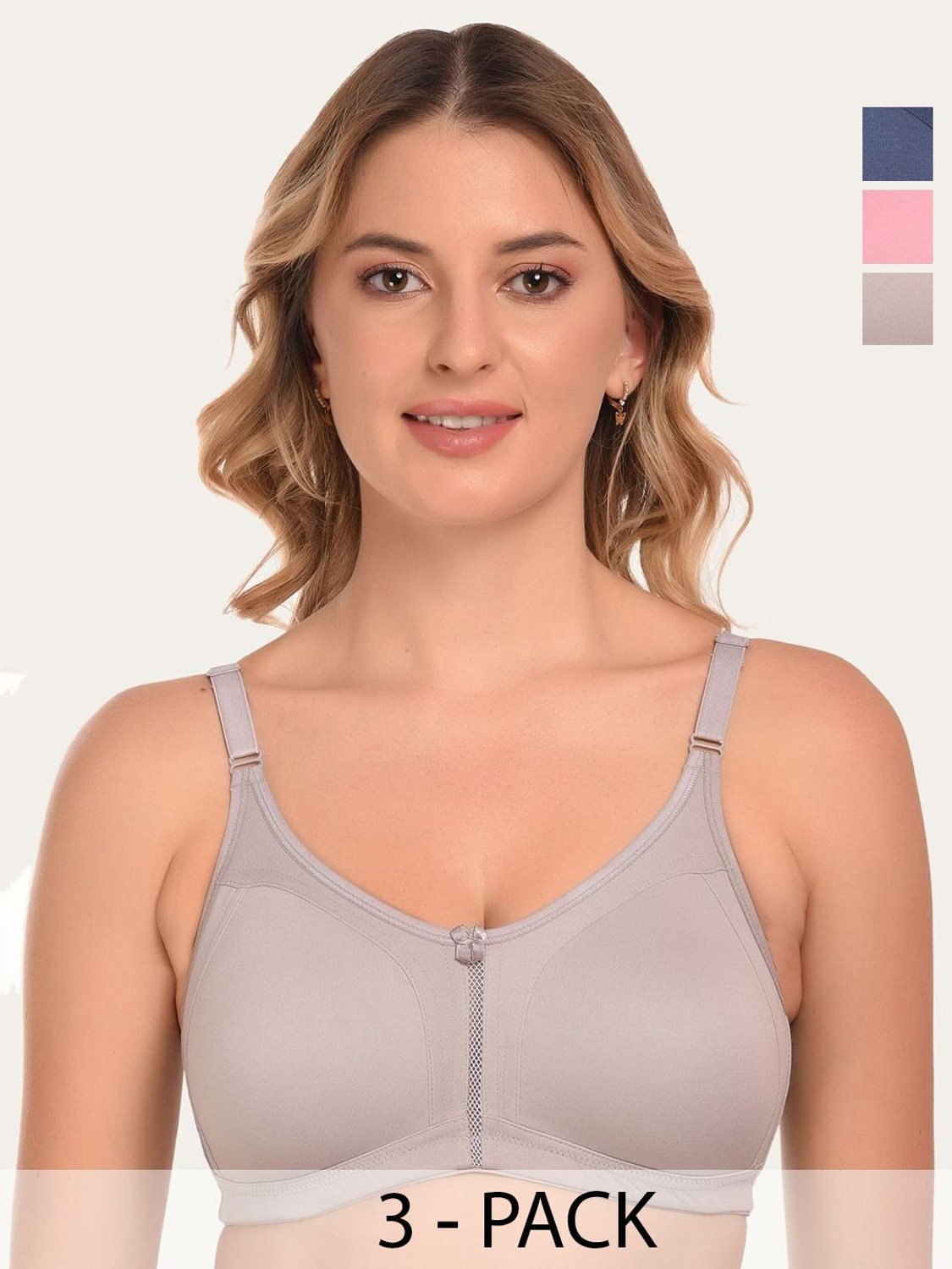 Image of Dressberry Women T-Shirt Lightly Padded Bra (Red)