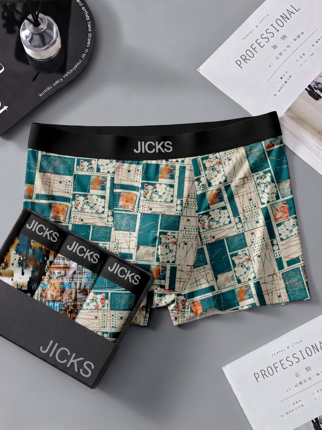 Image of Dasens Pack of 3 Solid Men Trunk