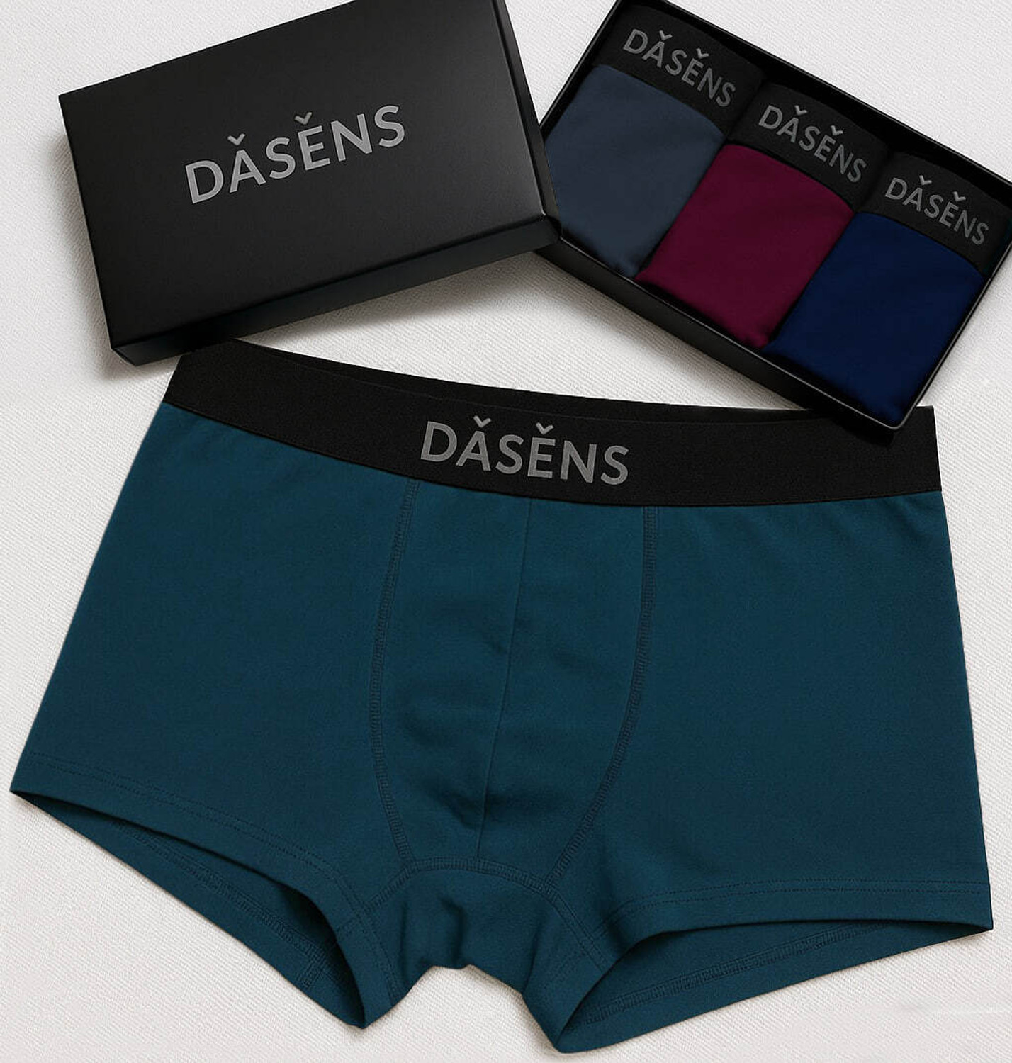 Image of Dasens Pack of 3 Solid Men Trunk