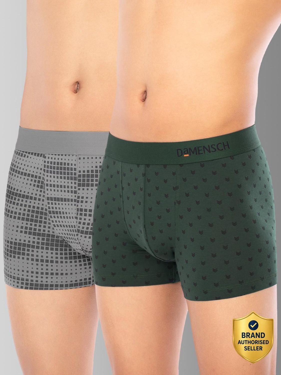 Image of Damensch Pack of 2 Deo-Soft Deodorizing V Shape Solid Men Brief