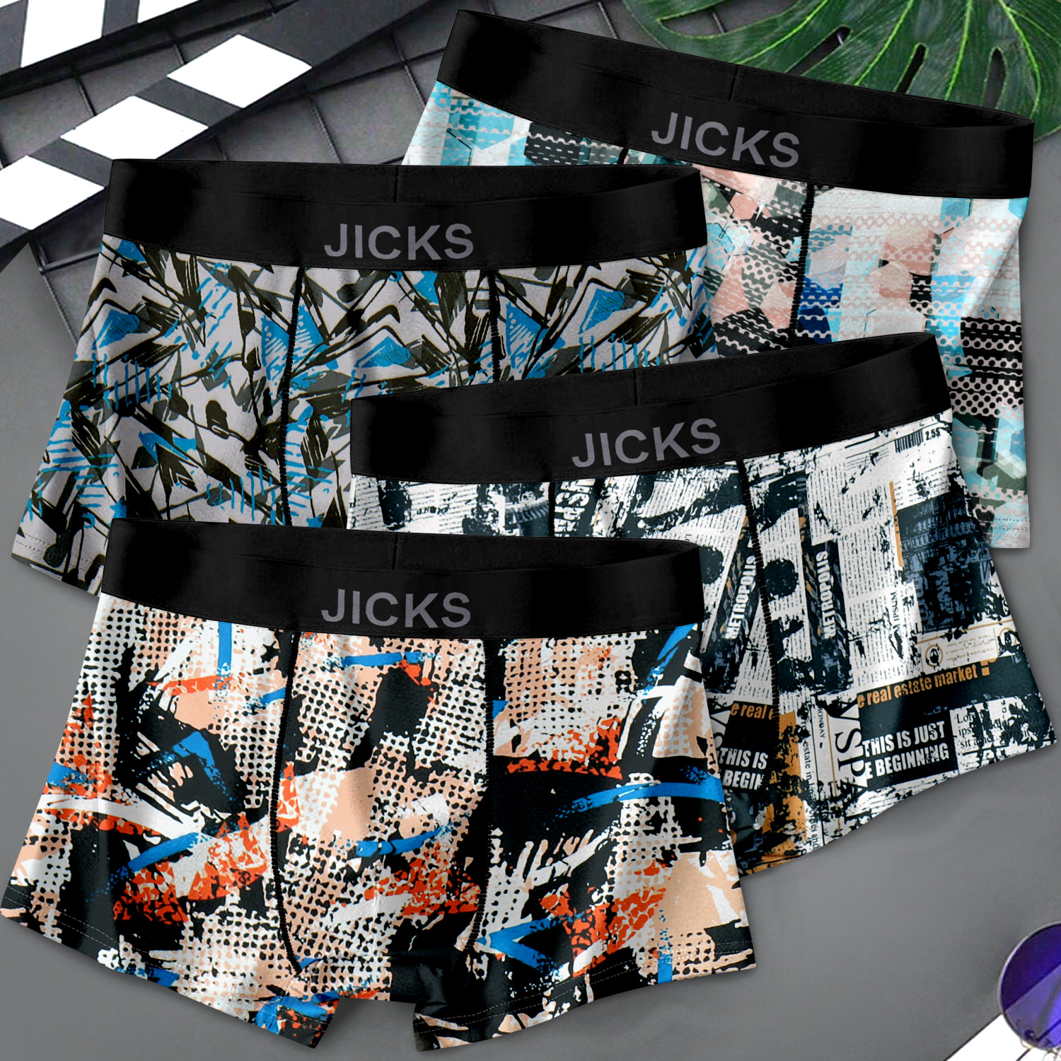 Image of jicks Pack of 2 Printed Men Brief