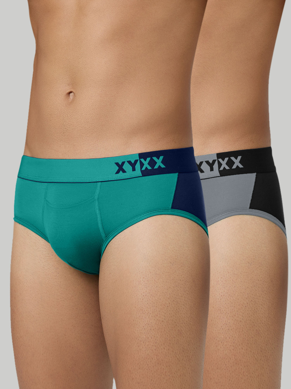 Image of XYXX Pack of 2 Uno Intellisoft Micro Modal Solid Men Trunk