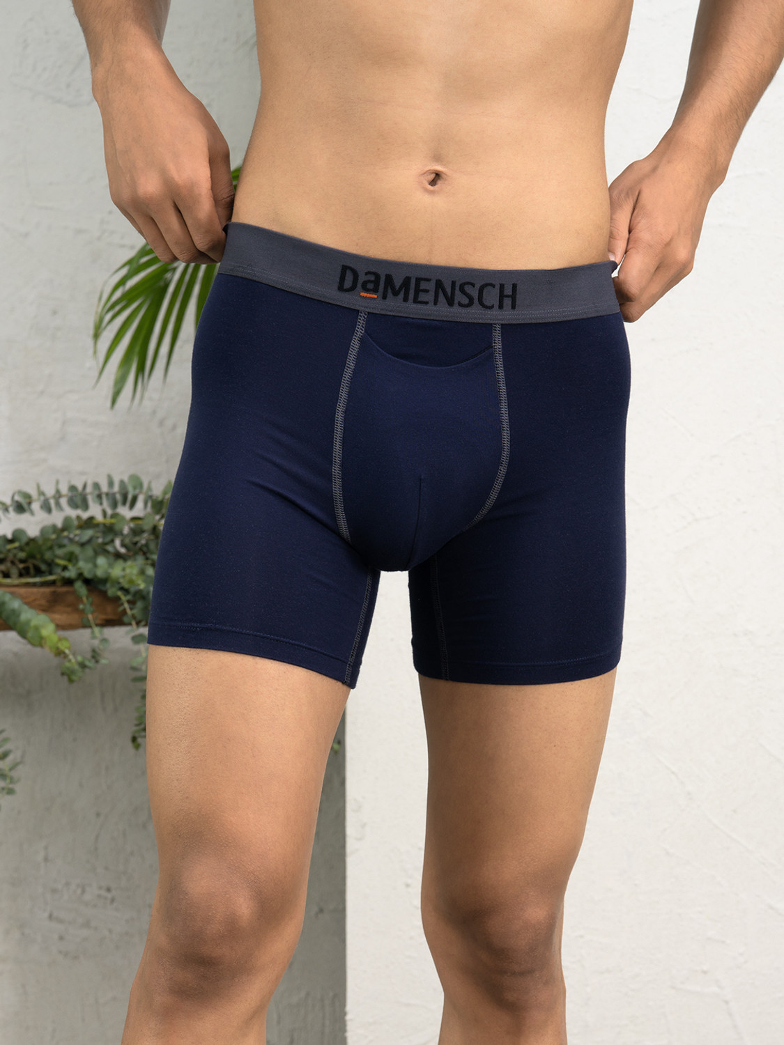 Image of Damensch Pack of 2 Deo-Soft Deodorizing V Shape Solid Men Brief