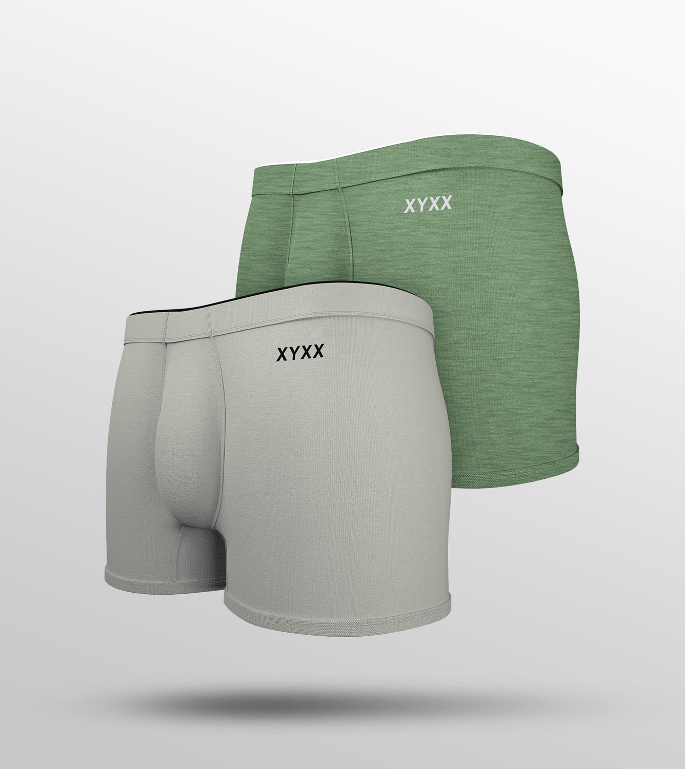 Image of XYXX Pack of 2 Uno Intellisoft Micro Modal Solid Men Trunk