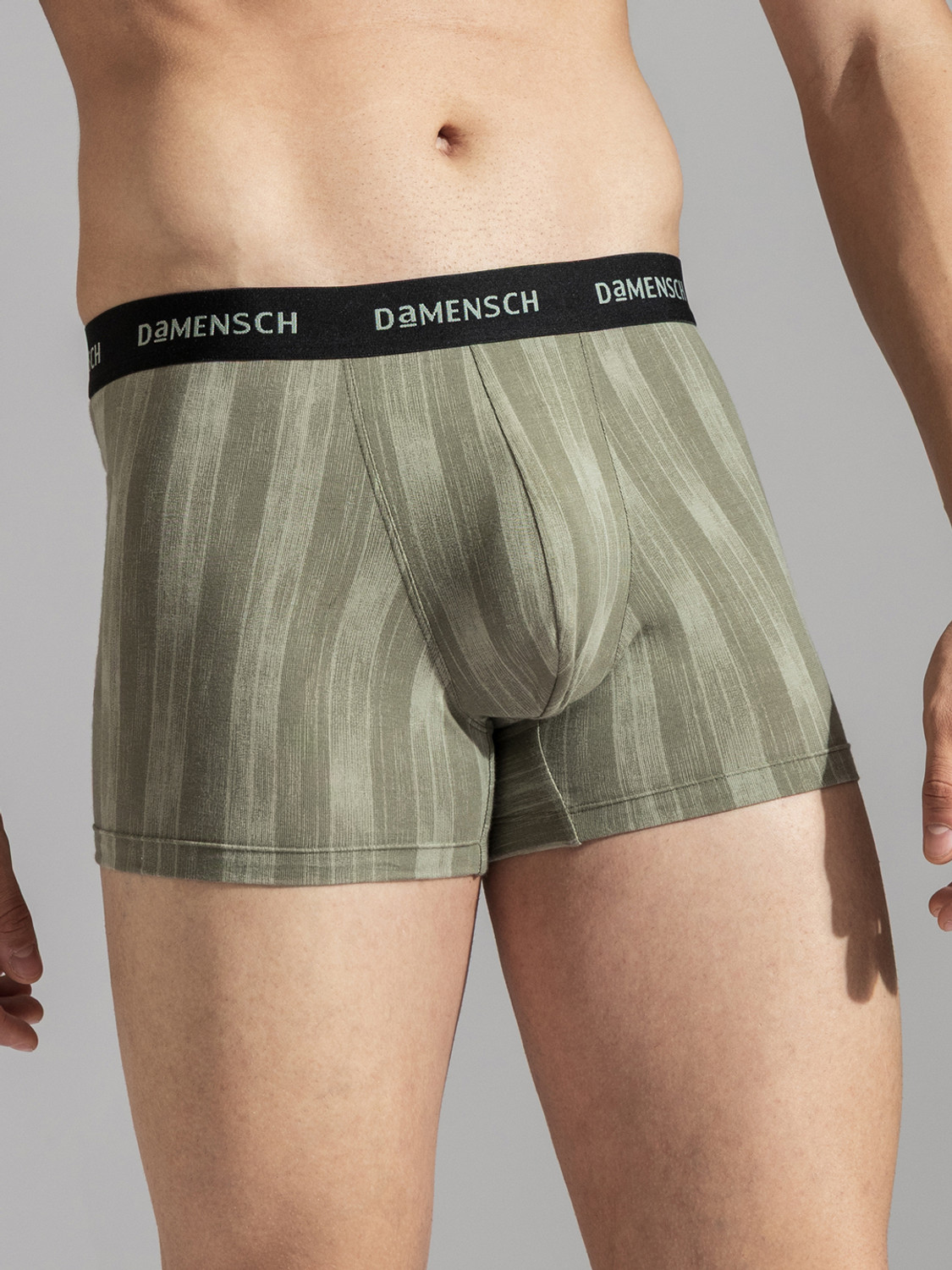 Image of Damensch Pack of 3 Feel Mint Cotton Anti-Bacterial Solid Men Trunk