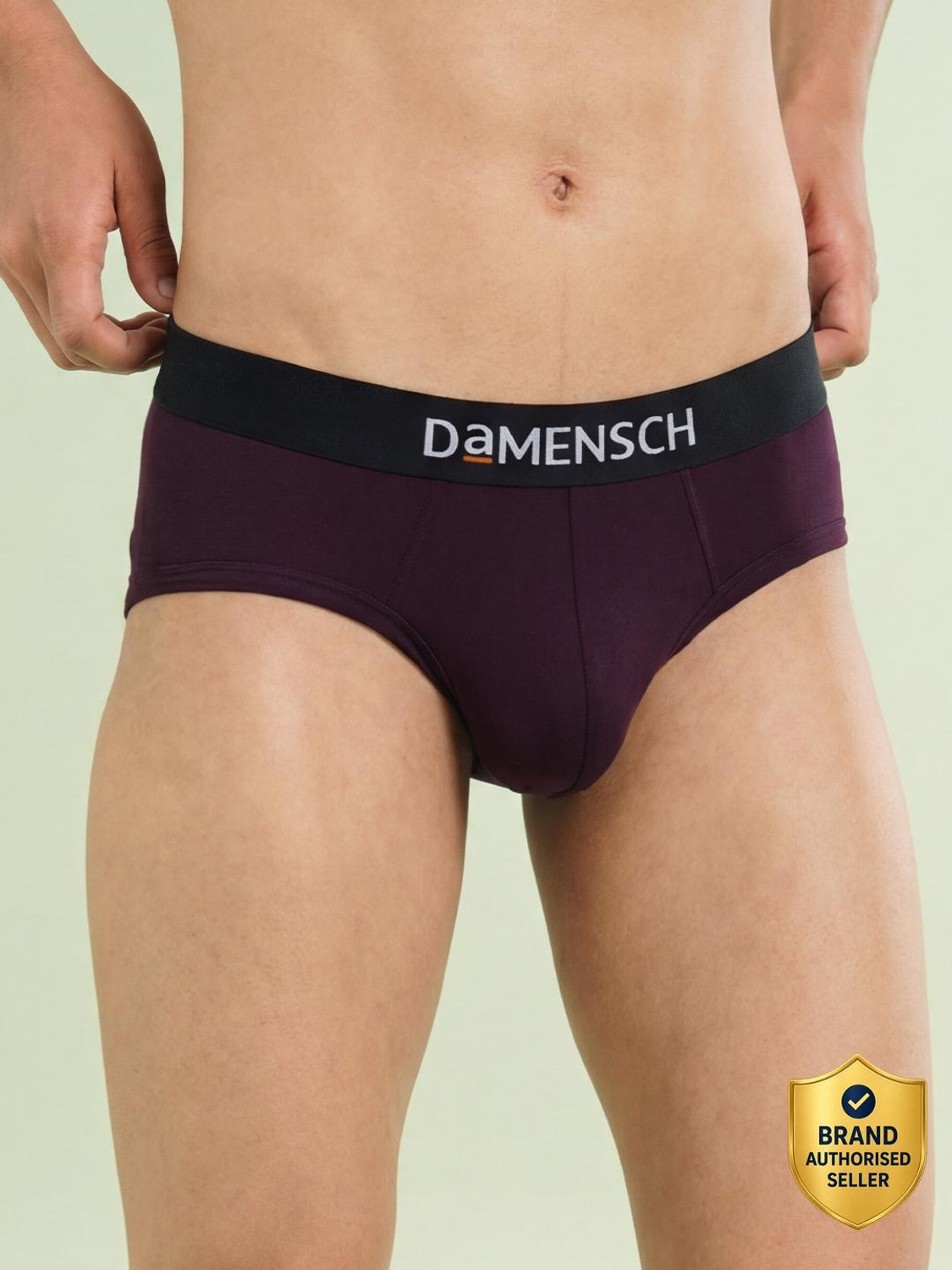 Image of Damensch Pack of 3 Feel Mint Cotton Anti-Bacterial Solid Men Trunk