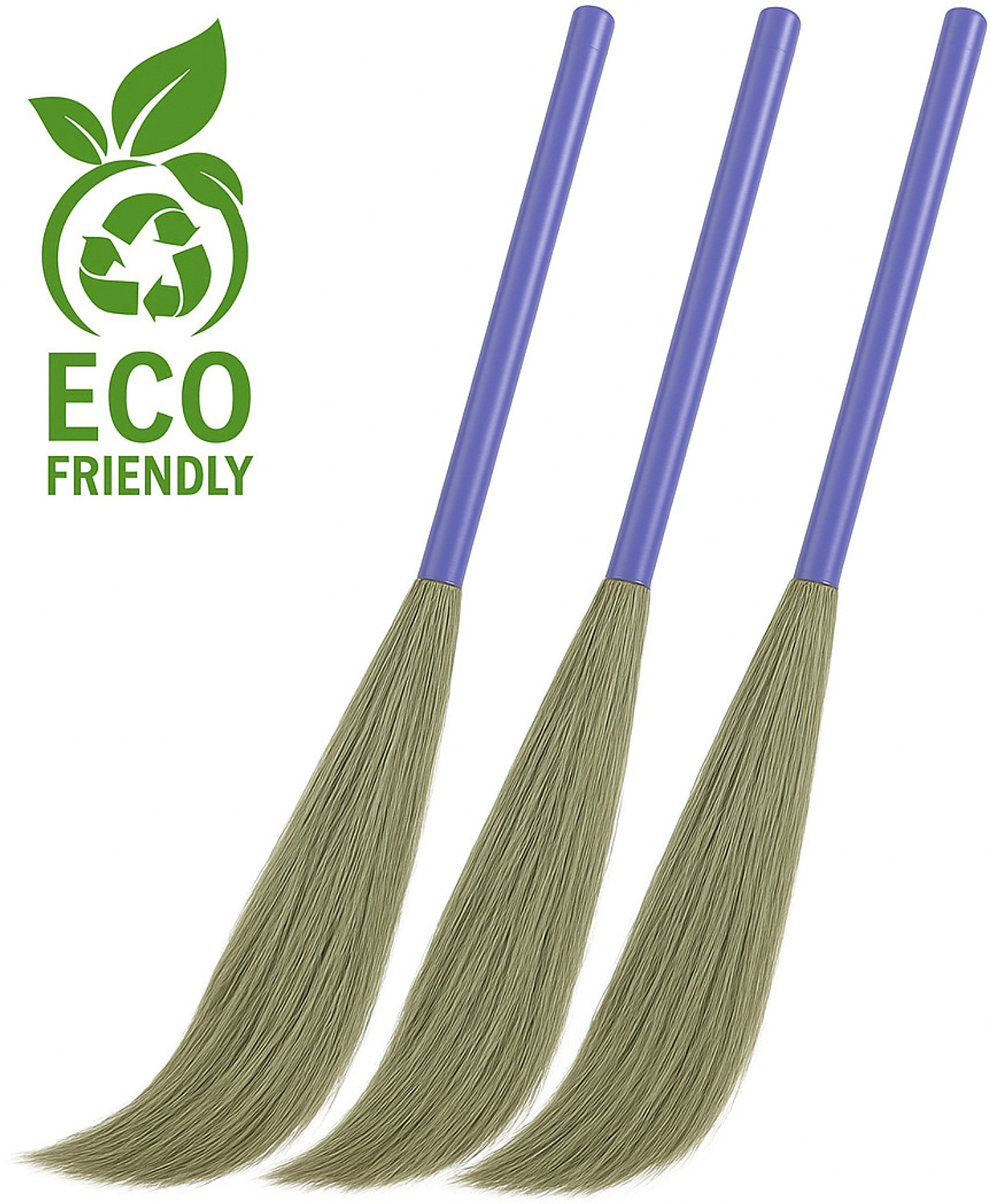 Image of DustOut Washable Broom Plastic Dry Broom (Multicolor, 2 Units)