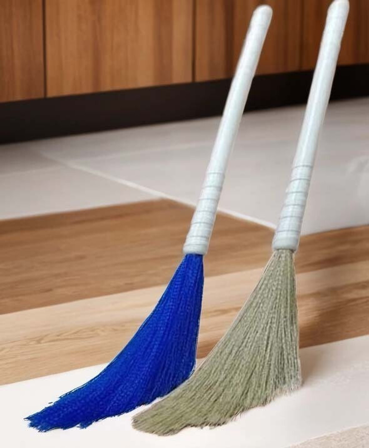 Image of DustOut Washable Broom Plastic Dry Broom (Multicolor, 2 Units)