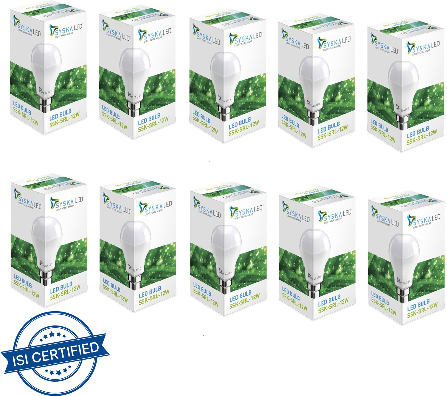 Syska 12 W Standard B22 LED Bulb