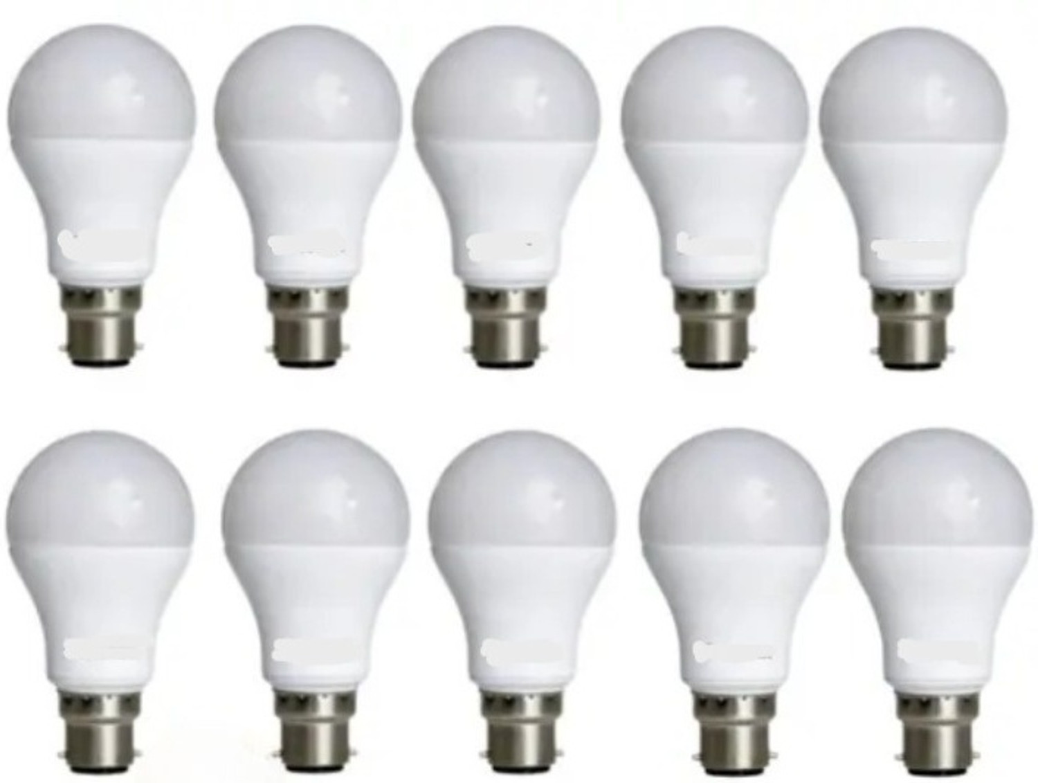 Image of ambert 9 W Basic Globe Plug & Play LED Bulb (White, Pack of 6)