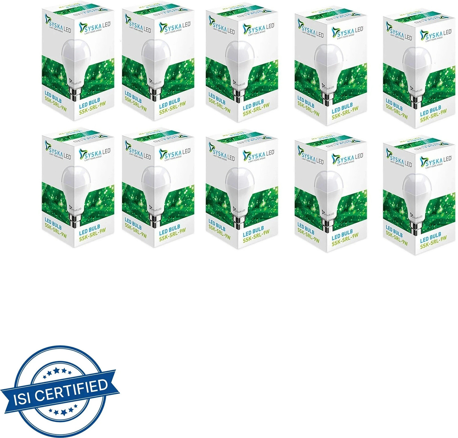Syska 9W Standard B22 LED Bulb – Energy Saving Light