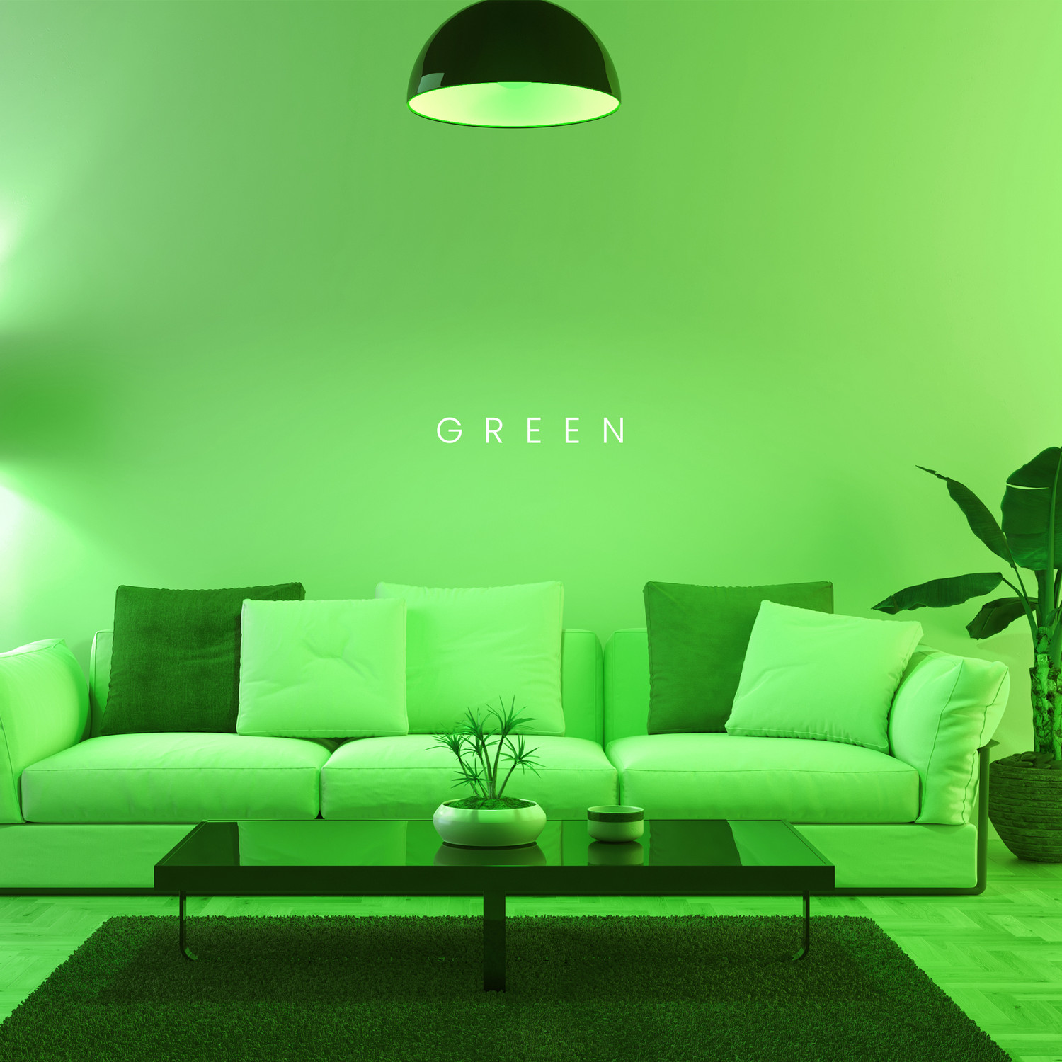 Image of Magik 9 W Basic Round B22 LED Bulb (Green)