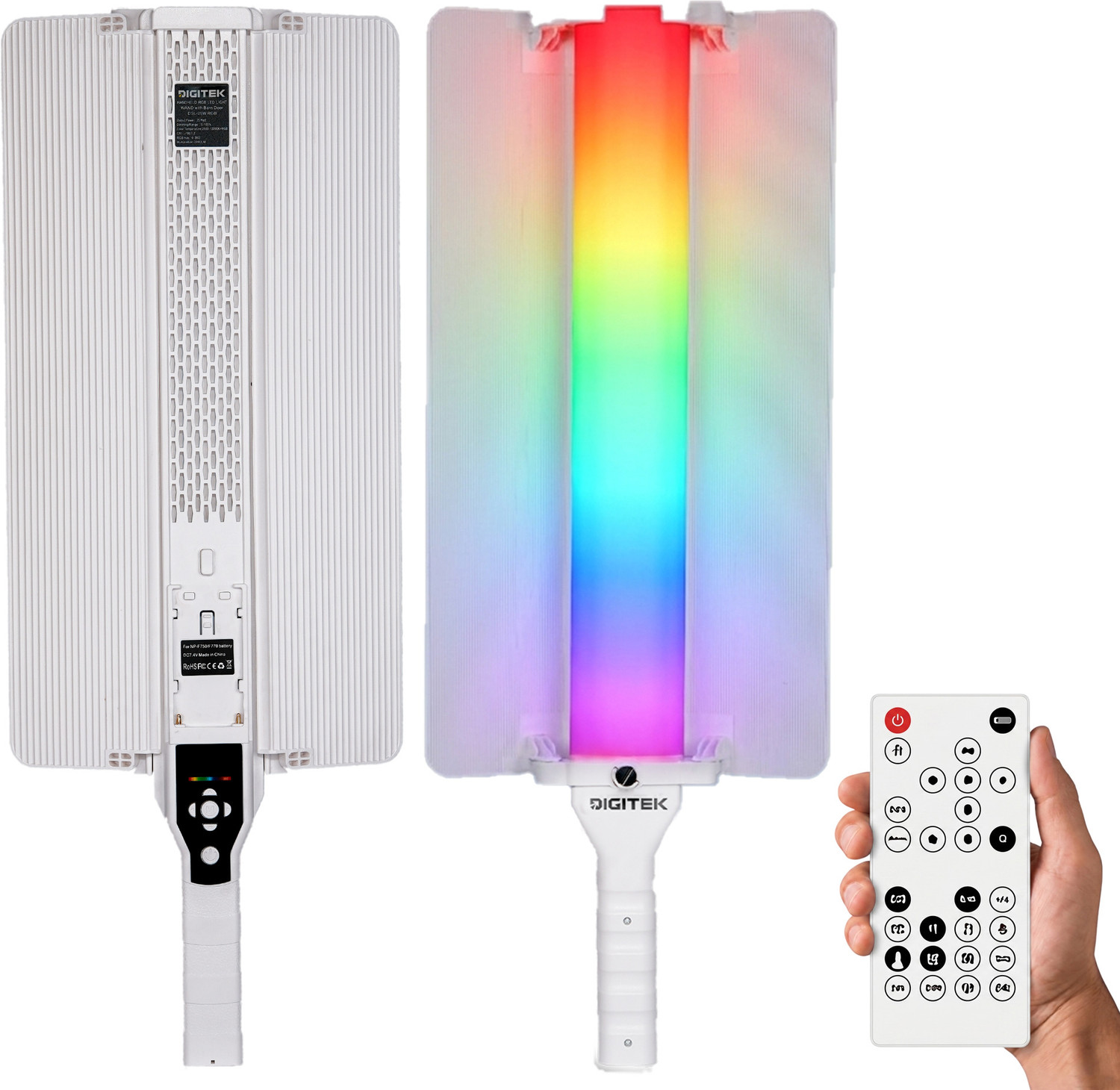 DIGITEK DSL-25W Handheld RGB LED Light Wand – 120 lx
