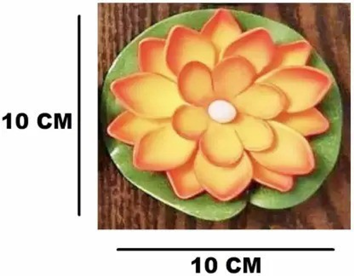 Image of Zeus Volt VII-219-AZ-Floating Lotus Flower LED Tea Candles Candle (Multicolor, Pack of 3)