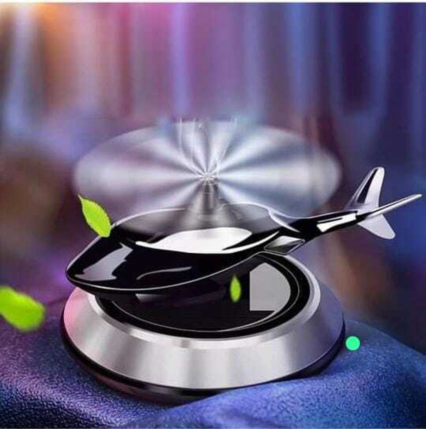 SGNT ERPRISES New Helicopter Solar Car Air Freshener Car Interior Decoration Perfume Air Purifier