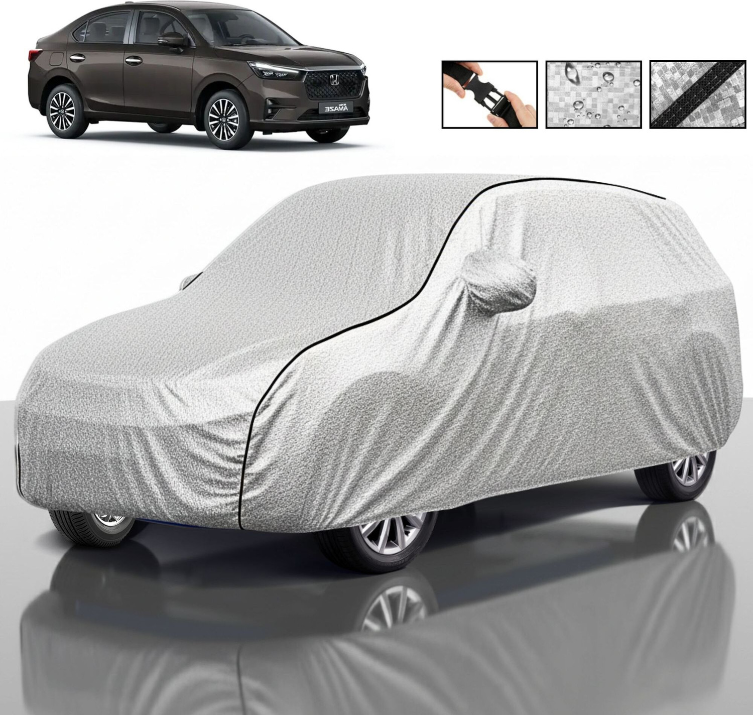Image of DRINAY Honda Amaze Body Cover (Blue)