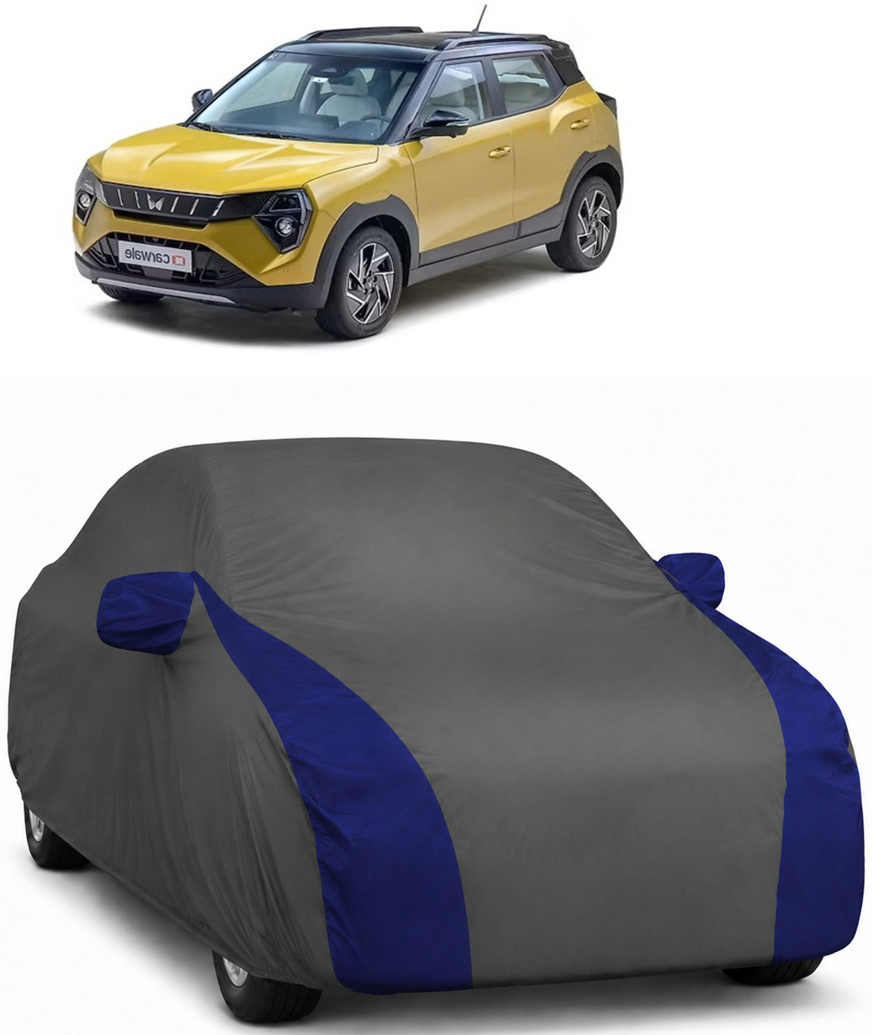 Image of TAXZONE Mahindra XUV 3XO Body Cover (Silver, For 2024, 2024 Models)