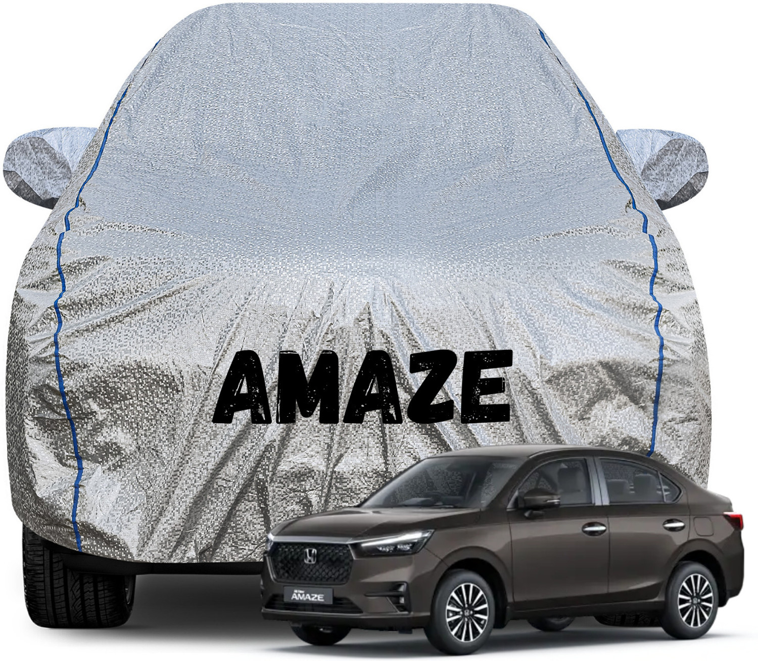 Image of DRINAY Honda Amaze Body Cover (Blue)