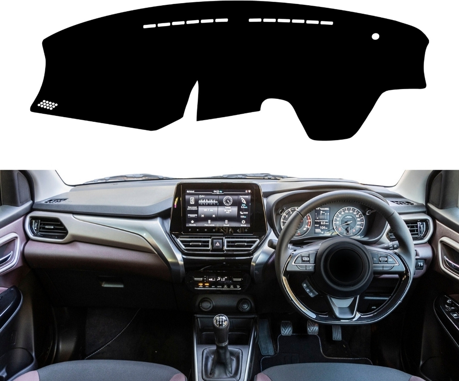 Image of ZEETAS Maruti Suzuki Fronx Dashboard cover 2023 To 2025 Fronx Car Dashboard Cover (Maruti Suzuki A-Star)