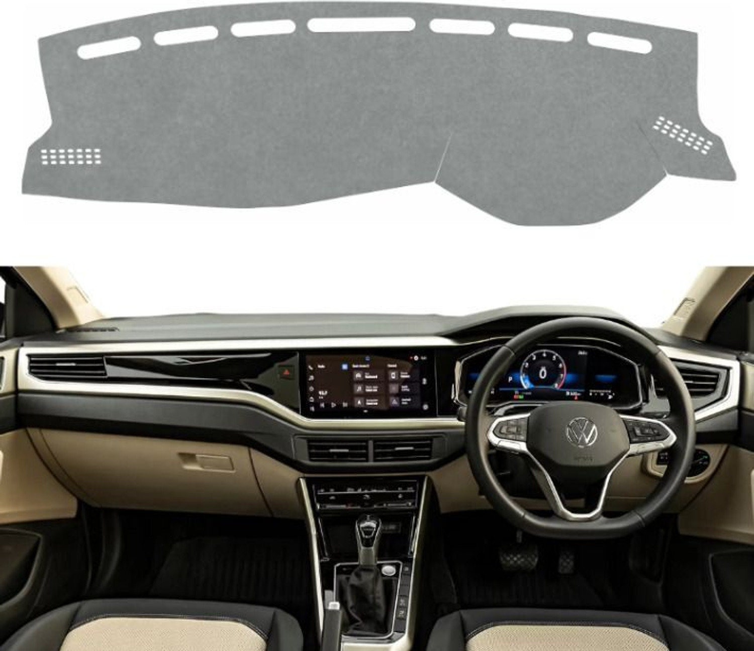 Image of ZEETAS Maruti Suzuki Fronx Dashboard cover 2023 To 2025 Fronx Car Dashboard Cover (Maruti Suzuki A-Star)