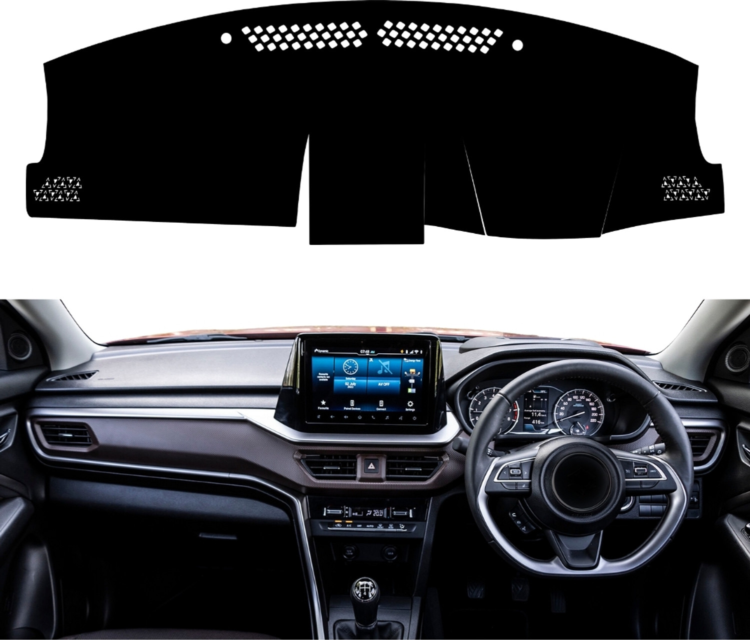 Image of ZEETAS Maruti Suzuki Fronx Dashboard cover 2023 To 2025 Fronx Car Dashboard Cover (Maruti Suzuki A-Star)