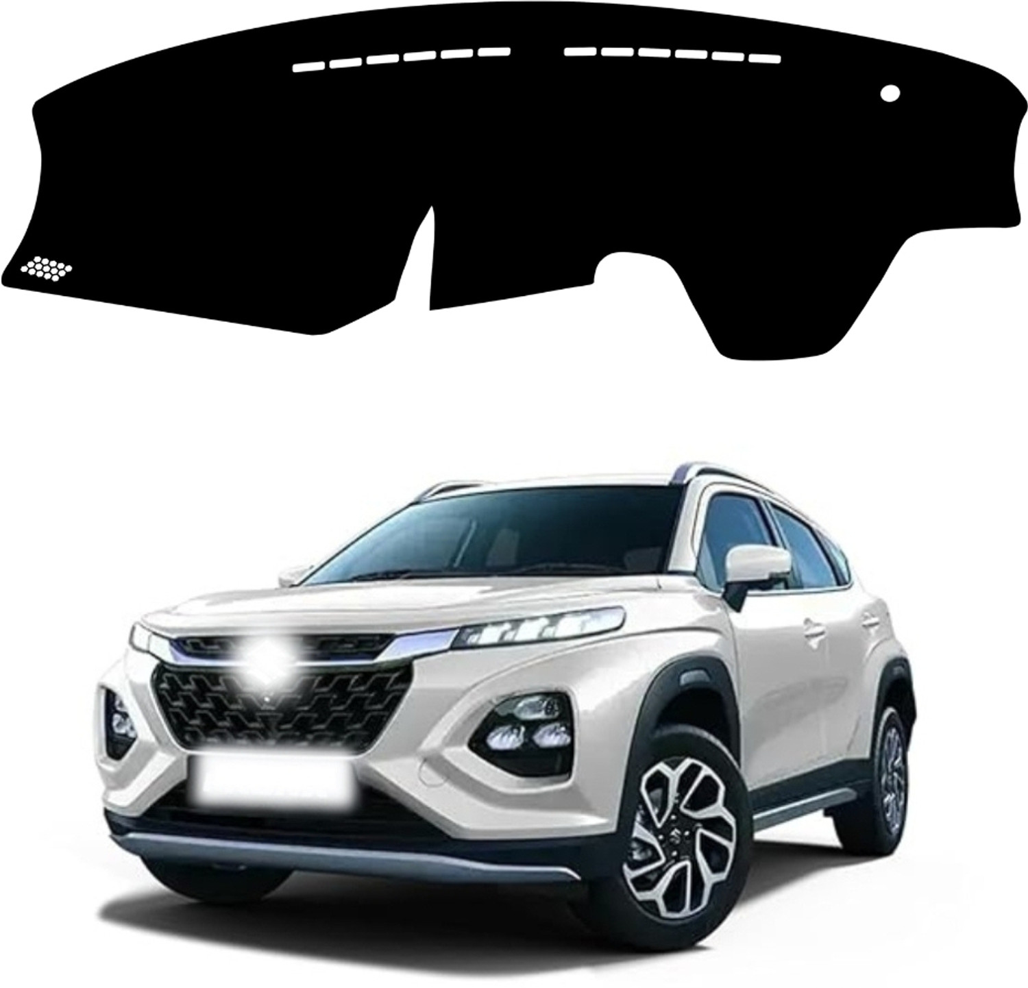 Image of ZEETAS Maruti Suzuki Fronx Dashboard cover 2023 To 2025 Fronx Car Dashboard Cover (Maruti Suzuki A-Star)