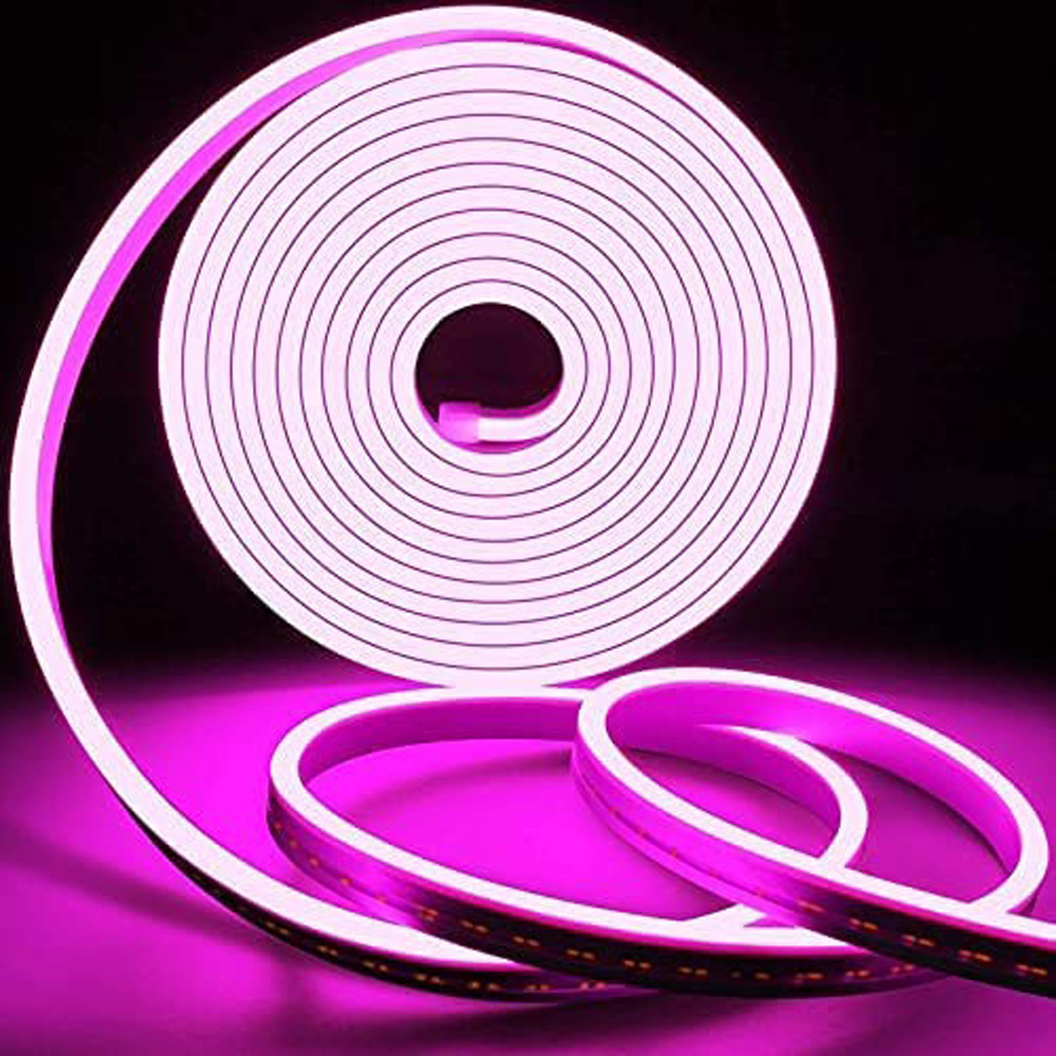 Image of Highglow 5 Meter Warm White Neon LED Strip Light | Flexible Waterproof Neon Light Car Fancy Lights (Red)