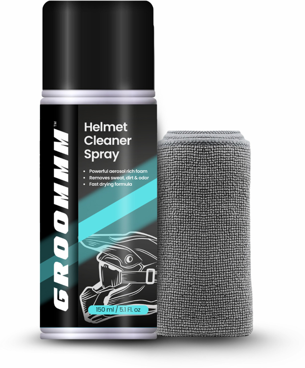 Image of Lett Originals Helmet Cleaner Foam | Removes Odour, Sweat & Germs | 120 ml LT02022 Vehicle Interior Cleaner (120 ml)
